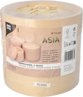 Produktbild von Dampfgarer Bambus "ASIA" Ø 15 cm · 13,5 cm 3-teilig