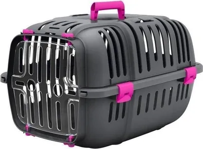 Image de Panier de Transport pour Chats et Petits Chiens JET 10, 32x47x29 cm, Plastique Robuste, 5kg, FERPLAST