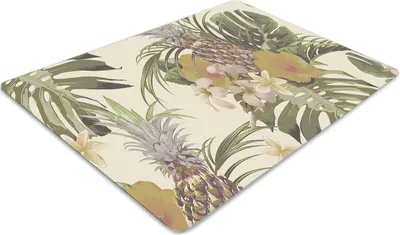 Produktbild von Stuhlunterlage Bürostuhlunterlage 120 cm x 90 cm Bodenmatte Bürostuhlunterlage - Ananas