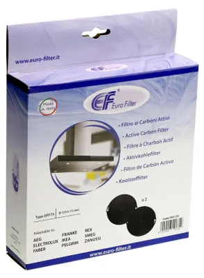 Produktbild von Eurofilter EFF75 Kohlefilter 2 Stk. passend für ELUX, IKEA, ...Dunstabzugshauben