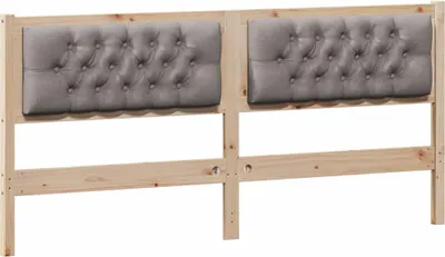 Produktbild von vidaXL Kopfteil Sonstiges Braun und Taupe 160 cm Massivholz Kiefer