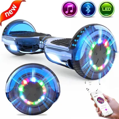 Produktbild von GeekMe Hoverboard 6,5 Zoll Hoverboard Kinder Starker Dual Motor,Bluetooth Lautsprecher,LED,Hoverboards für Kinder und Jugendliche