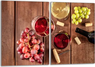 Produktbild von Glasschutzplatte für den Herd 2x40x52 Wein