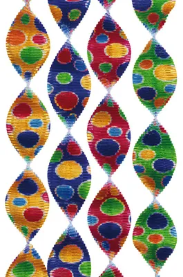 Image de amscan 4037 Garland rotor spiral confetti - Ø 5 cm x 60 cm, paquet de 4