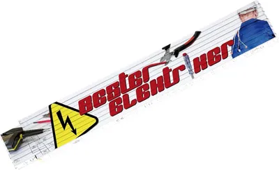 Produktbild von Zollstock für Elektriker Elektroinstallateure 2 Meter aus Holz