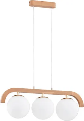 Zdjęcie produktu dla Lampa wisząca skandynawska trzy białe kule KRYZA 3xE14 10W ALF63086 Alfa