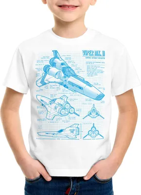 Produktbild von style3 Mark II Blaupause T-Shirt Kinder galactica