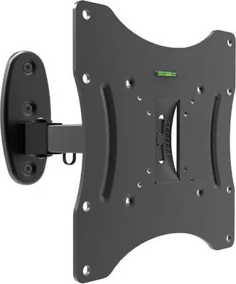 A black TV wall mount is shown against a white background.