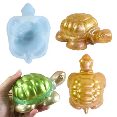 Productafbeelding van 3D Schildpaddensiliconenmal, gietvorm, 15,5 cm x 10 cm, multifunctioneel voor harskunst en decoratie