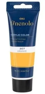 Obrázok produktu pre Farba akrylowa pomarańczowa 75 ml Finenolo Deli