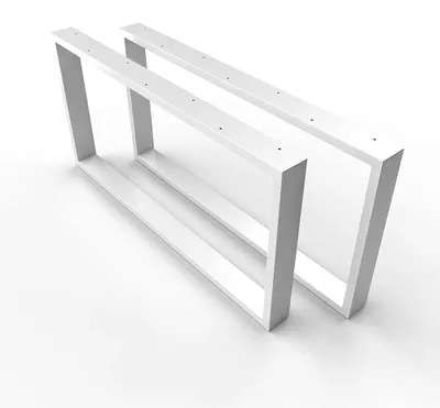 Produktbild von 1xPaar sossai Couchtisch Tischkufen 65x40cm in Weiß Tischgestell Tischuntergestell CKK1 Rahmen