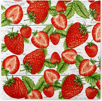 Produktbild von Sovie HORECA Serviette Erdbeeren aus Linclass® Airlaid 40 x 40 cm, 50 Stück
