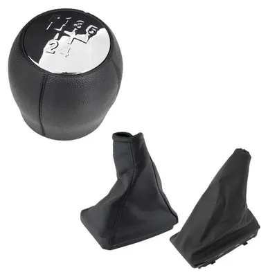 5-Gang Schaltknauf Schaltmanschette Rahmen Handbremse für Opel Corsa C 2000-2012 – Produktansicht