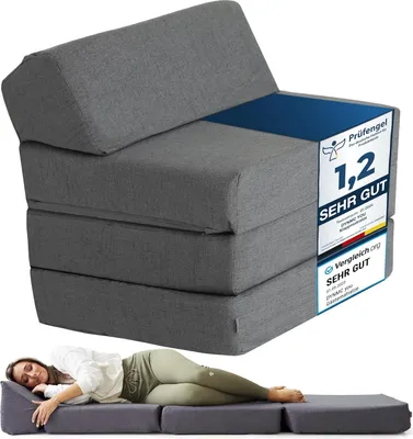 Produktbild von DYNMC you Schlafsessel mit Bettfunktion Klappbar - Klappsessel mit Schlaffunktion - Gäste Schlafsessel Klappbar - Sessel mit Schlaffunktion