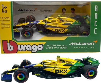 Obrázek produktu pro McLaren MCL38 GP Monaco F1 2024 #4 Norris BBurago 1:43