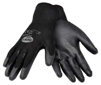 Produktbild von Stronghand Montagehandschuhe - 6 Paar in Schwarz, Größen 6 bis 11 für Werkstatt und Garten