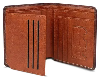 Immagine prodotto di Portafoglio da uomo Conisy, portafoglio classico in pelle, blocco RFID, portafoglio piccolo da uomo, marrone
