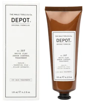 Zdjęcie produktu dla Depot No. 207 White Clay Sebum Control Treatment maska wzmacniająca przeciw podrażnieniom skóry 125 ml