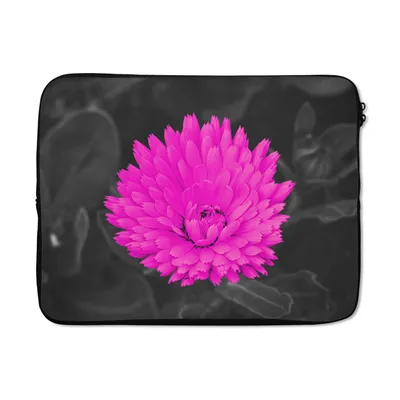 Produktbild von MuchoWow® Laptop Hülle 15 Zoll Blumen - Aquarell - Rosa Laptoptasche - Laptoptasche - Sleeve - Rundum-Schutz
