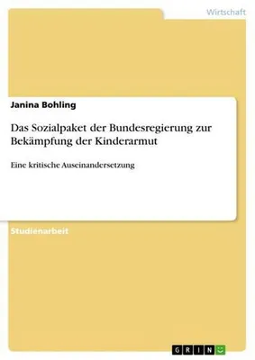 Produktbild von Das Sozialpaket der Bundesregierung zur Bekämpfung der Kinderarmut