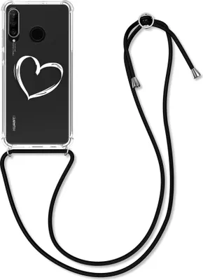 Kwmobile Necklace Case Für Huawei Mate 20 Lite – Silikonhülle Mit Handykette, Blumenmotiv