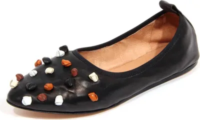 Produktbild von H3288 ballerina donna ALYSI woman leather flats shoes black