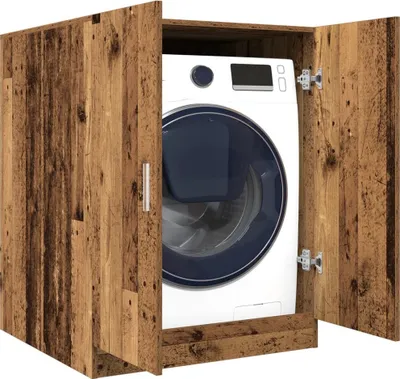 Produktbild von Möbel Waschmaschinenschrank Altholz-Optik 70,5x71,5x91,5 cm856640