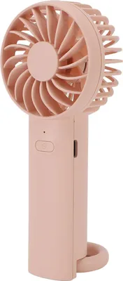 Obrázek produktu pro Přenosný ruční ventilátor s háčkem - 3 rychlosti, tichý, dobíjecí, lehký, kapesní ventilátor na cesty, na pláž, na kolo, na kempování