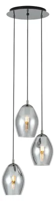 Produktbild von EGLO Estanys, Schwarz, Nickel, Schwarz, Transparent, Stahl, Glas, Rund, Drinnen