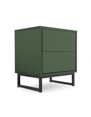 Produktbild von KLICKMOEBEL Nachttisch Dunkelgrün GENUA Moderner Beistelltisch, Push-to-Open, minimalistisches Design, vielseitig kombinierbar