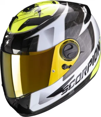 Produktbild von Scorpion EXO 490 Tour Helm Farbe: Schwarz/Weiß/Gelb, Grösse: XXL (63/64)