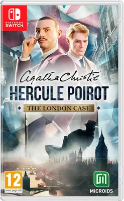 The image is a video game cover for Nintendo Switch, featuring characters and a cityscape.