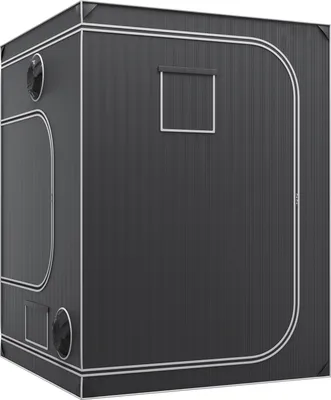 Zdjęcie produktu dla Namiot do uprawy SucceBuy 5x5, 60'' x 60'' x 80'', wysoce odblaskowy namiot hydroponiczny 2000D Mylar z oknem obserwacyjnym, torbą na narzędzia i tacą podłogową do uprawy roślin w pomieszczeniach