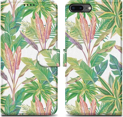 Produktbild von Cadorabo Schutzhülle für Apple iPhone 7 PLUS / 7S PLUS / 8 PLUS Hülle Design Grüner Regenwald No.8 Handyhülle