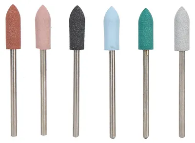 Zdjęcie produktu dla Zestaw 6-częściowy, wiertła do manicure z różnymi końcówkami do usuwania martwego naskórka, szlifowania i polerowania, zestaw nr 12