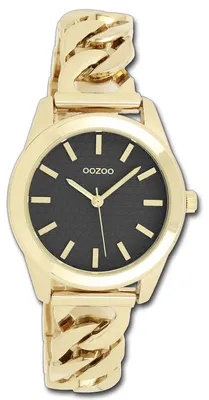 Immagine prodotto di Oozoo Damenuhr: Orologio da polso da donna, cinturino in metallo dorato, movimento al quarzo, quadrante analogico, modello D3UOC11422