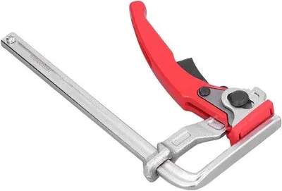 Produktbild von Holzbearbeitungsklemme - Fixierhilfe - 16 cm - Rot - Abstützklammer