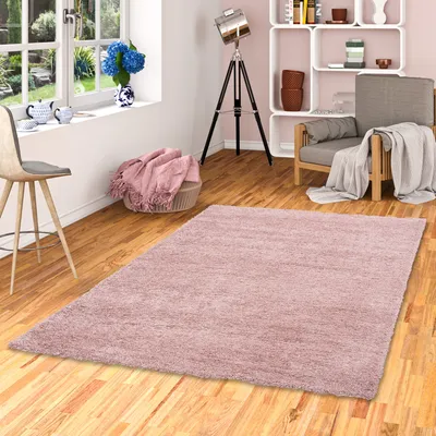 Produktbild von Hochflor Langflor Shaggy Teppich Aloha Altrosa, Größe:140x200 cm