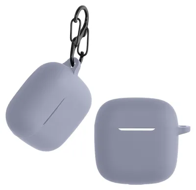 Produktbild von kwmobile Schutzhülle für Huawei FreeBuds SE2 / SE3 Hülle - TPU Silikon Case für Kopfhörer Ladecase - stoßfestes Cover mit Karabiner - Lavendel