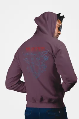 Produktbild von D&B Uni Hoodie ZIPMO00107 Drakarys Braun-Größe 2XL