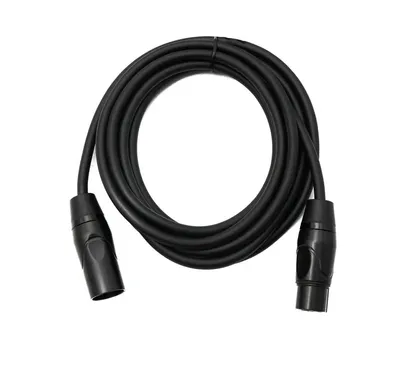 Produktbild von SYSTEM-S Audio Kabel 3 m XLR 3 Pin Stecker zu Buchse Adapter in Schwarz