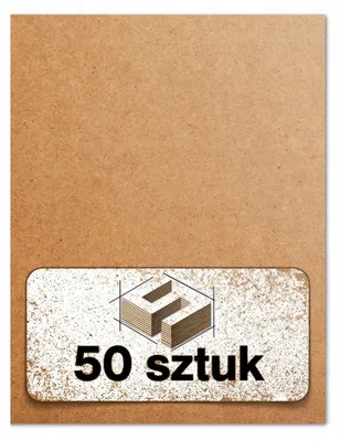 Zdjęcie produktu dla 50x Płyta HDF naturalna A4 210 × 297 × 3 mm - laser, CNC, grawerowanie, modelarstwo i DIY