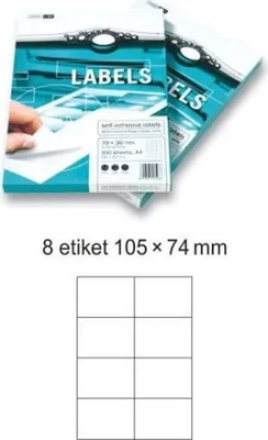 Immagine prodotto di Etichette EUROLABELS - 8 etichette per A4 (100 pezzi), 140g