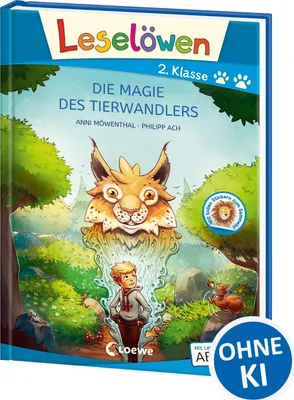 Produktbild von Leselöwen 2. Klasse - Die Magie des Tierwandlers (Großbuchstabenausgabe)