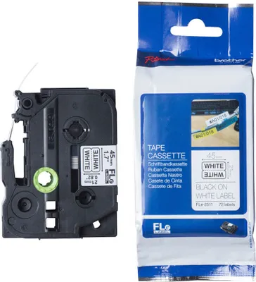 Zdjęcie produktu dla Brother FLE-6511, Czarny na żółtym, 72 szt., Chiny, Brother, 2,1 cm, 69 mm