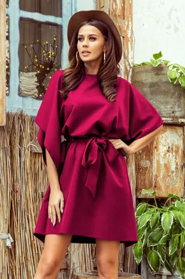 Produktbild von Numoco Minikleid für Frauen Glatiddle bordo S/M