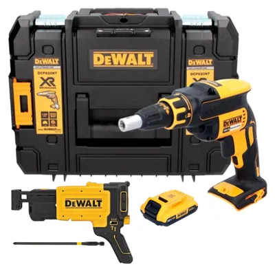 Image de DeWalt DCF 620 NT Visseuse pour cloisons sèches sans fil 18 V 30 Nm Brushless + 1x batterie 2,0 Ah + TSTAK - sans chargeur