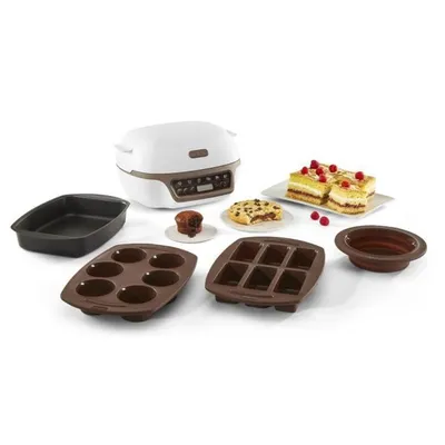 Produktbild von Tefal Cake Factory +, Cupcake-Gerät, Gold, Weiß, 1 m, 1100 W