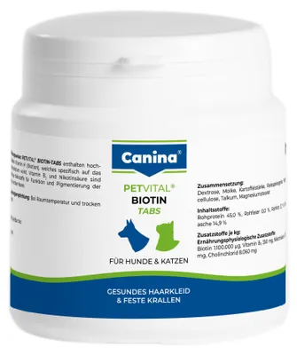 Obrázek produktu pro Canina PETVITAL Biotin-Tabs 100g