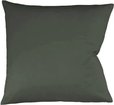 Produktbild von fleuresse Mako Satin Kissenbezug Colours Uni 40x40 cm Anthrazit